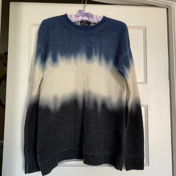 C by Bloomingdale's Dip-Dye Brushed Cashmere Sweater ombré - 100% Exclusive - Picture 2 of 7